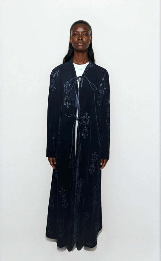 Sadu velvet abaya