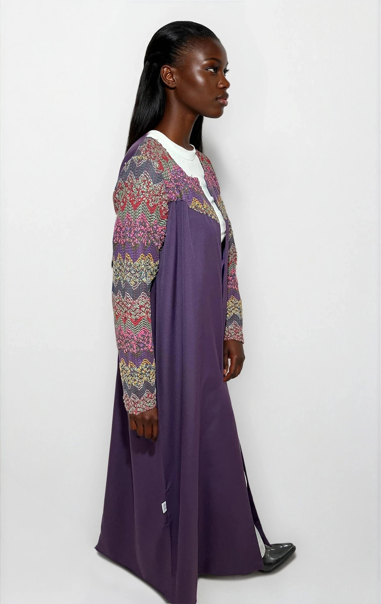 Violet Weave Abaya