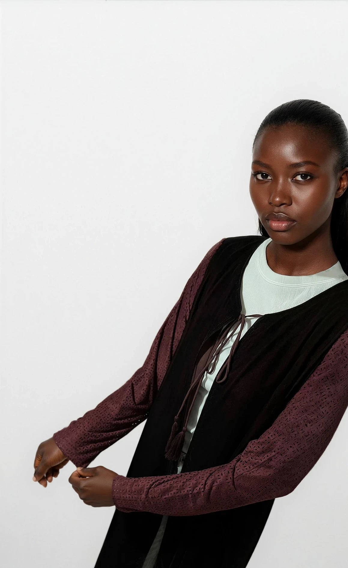 Suede Tone Abaya