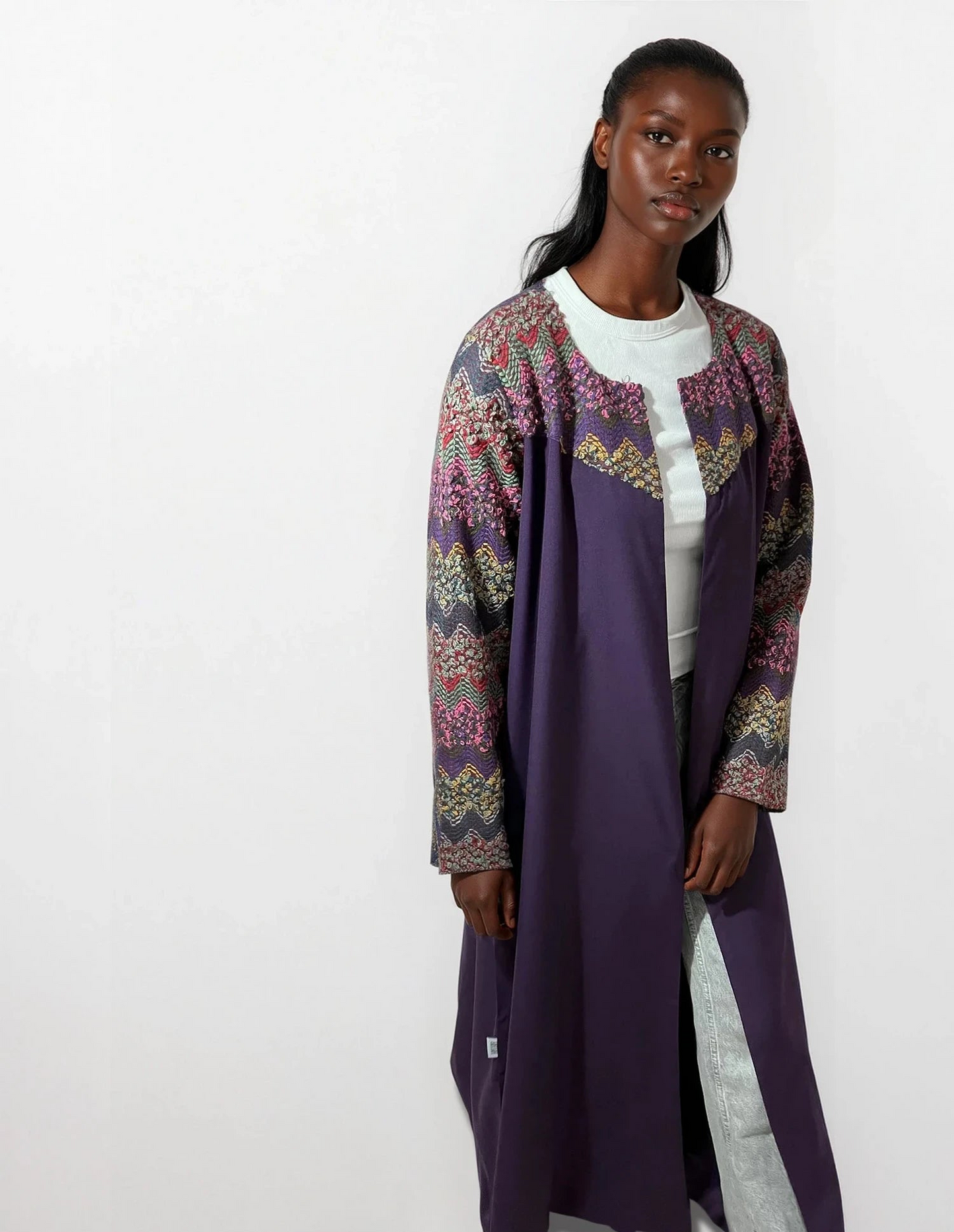 Violet Weave Abaya