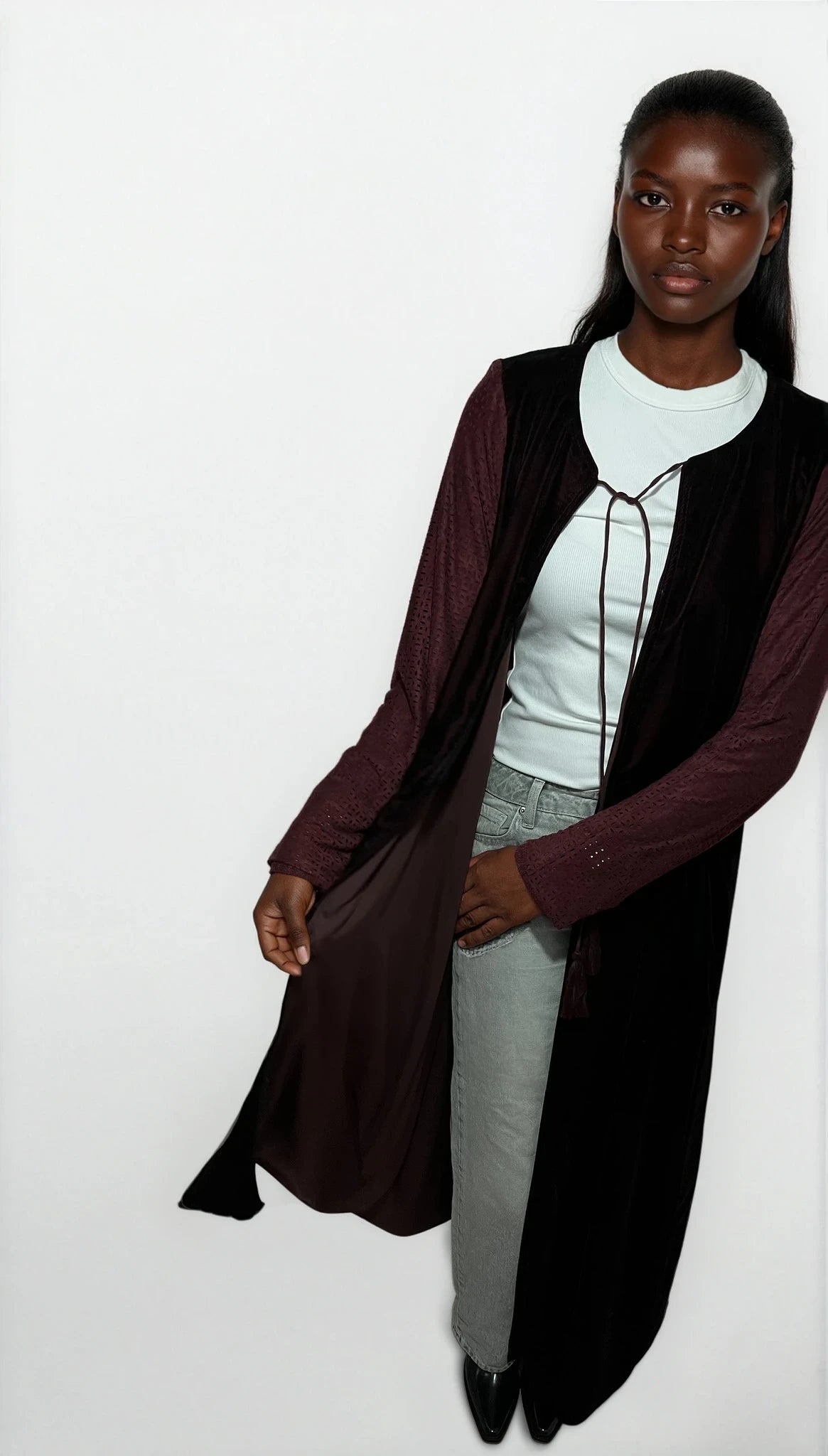 Suede Tone Abaya