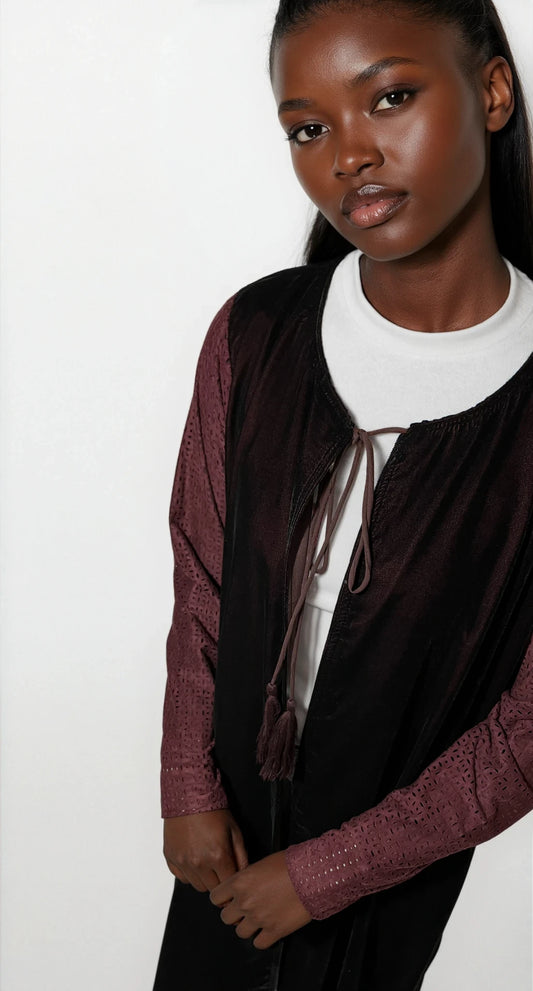 Suede Tone Abaya